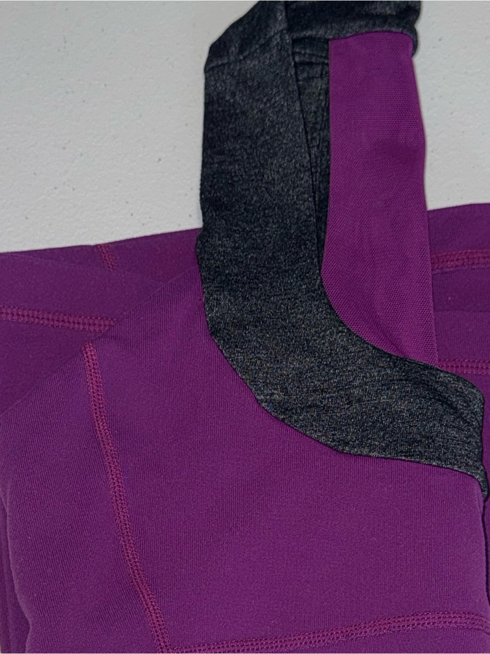 Lululemon Scoop Neck Racerback Tank Top Size 4 Purple Gray Athletic - Picture 7 of 10